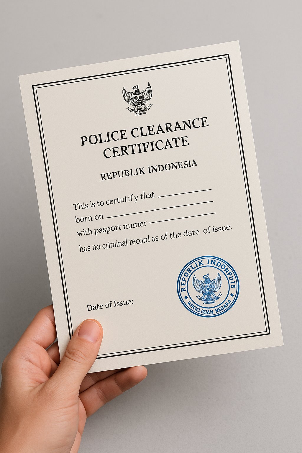 Get Your Police Clearance Certificate (PCC) from Indonesia – Fast & Hassle-Free with Trueway International