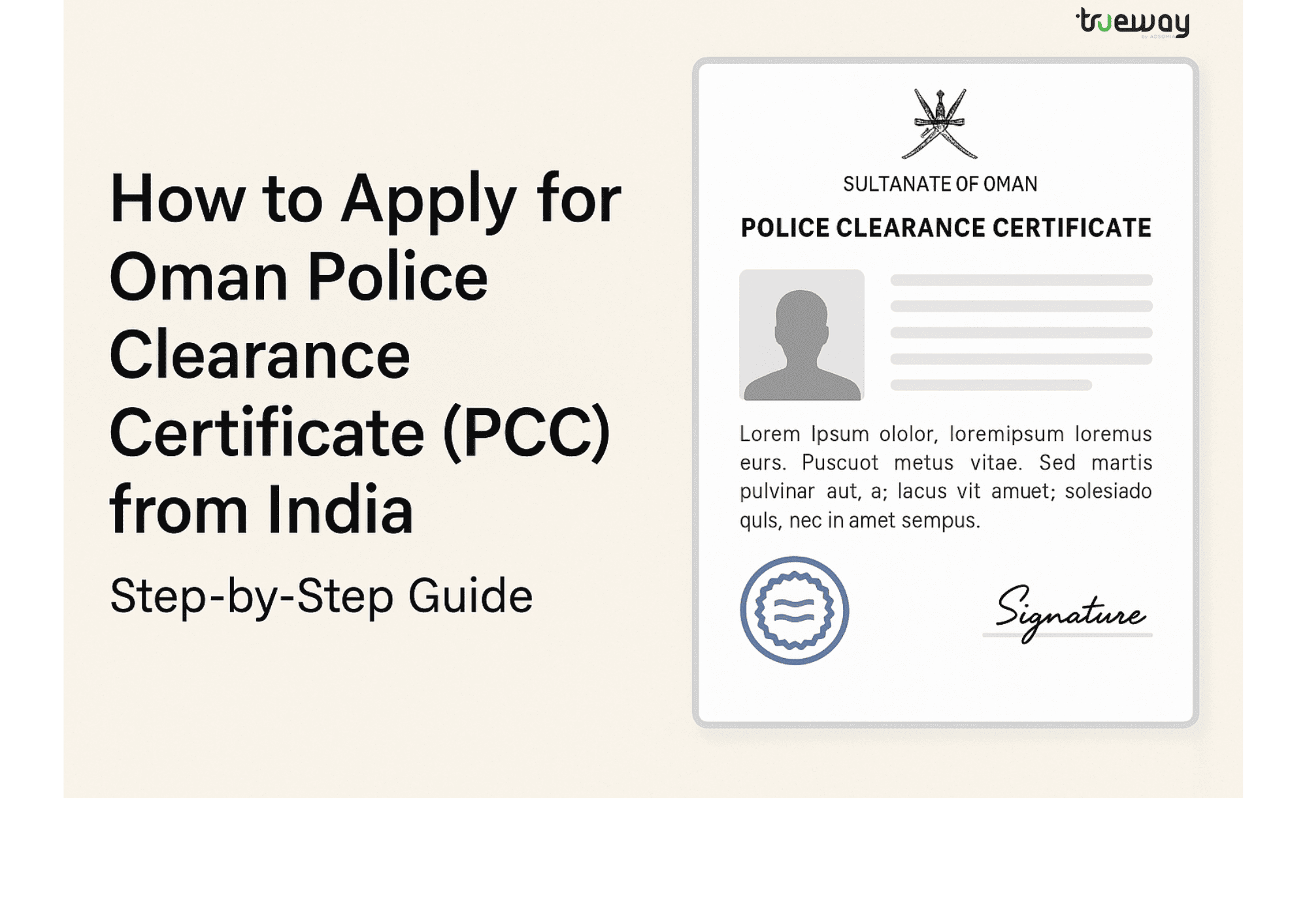 How to Apply for Oman Police Clearance Certificate (PCC) from India – Step-by-Step Guide
