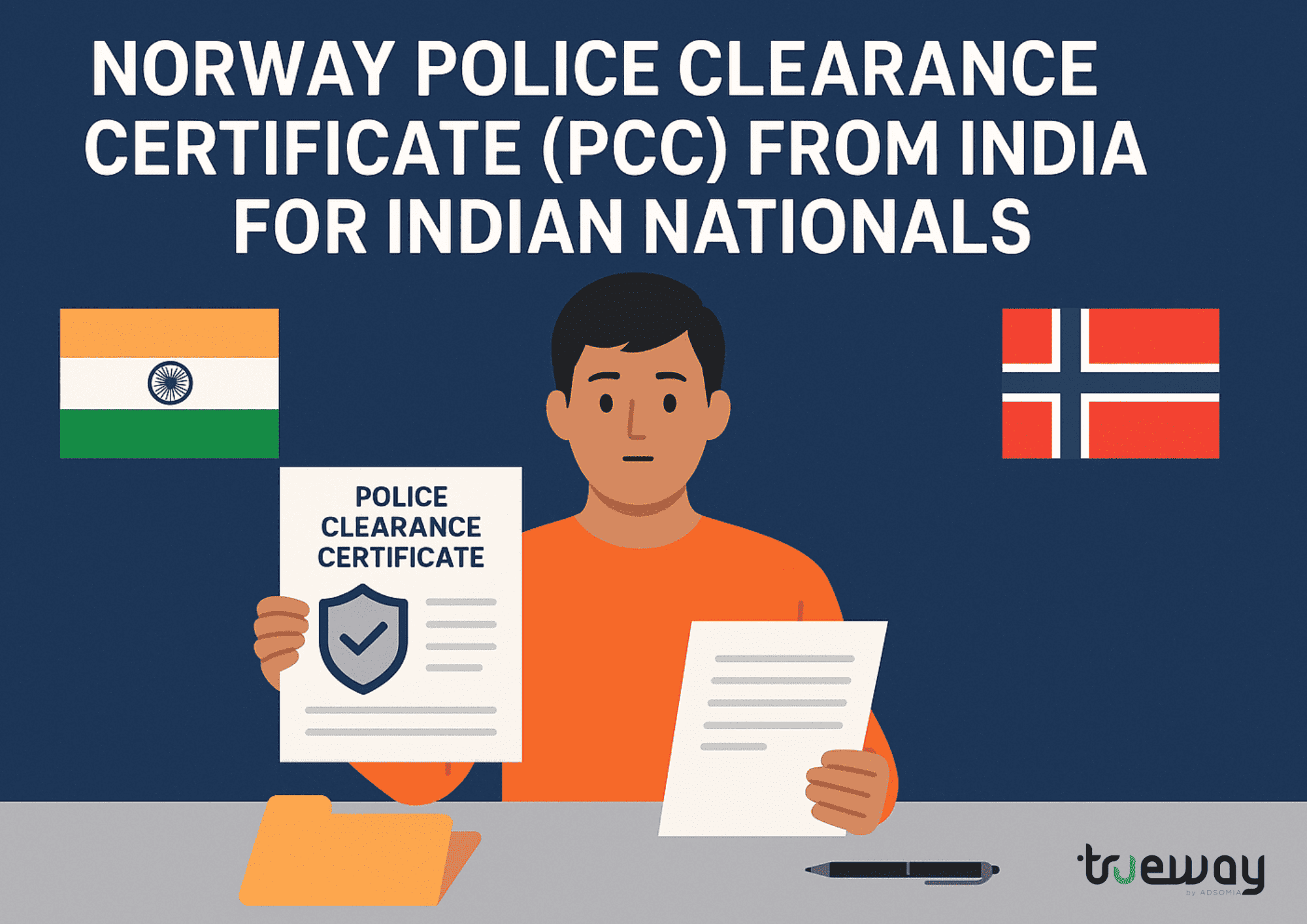 Norway Police Clearance Certificate (PCC) from India for Indian Nationals
